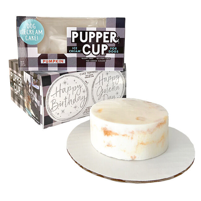 Pupper Cup Ice Cream Cake for Dogs - Pumpkin - 8 oz image number null