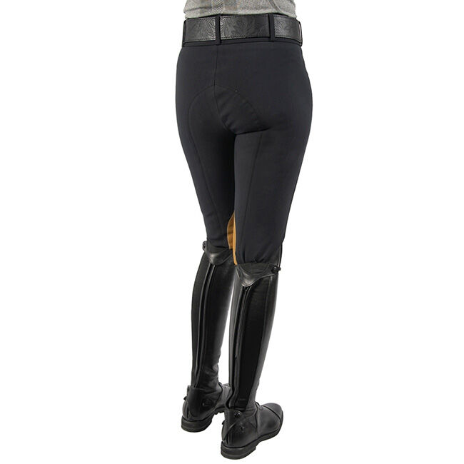 Tailored Sportsman Women's TechLight Clarino Knee Patch Boot Breech - Black image number null