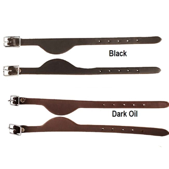 Tory Leather Stirrup Hobbles Black