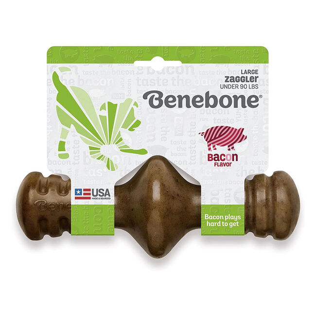 Benebone Zaggler Dog Chew - Bacon Flavor image number null