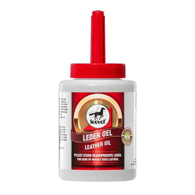 Leovet Leather Oil with Brush - 450 mL | The Cheshire Horse