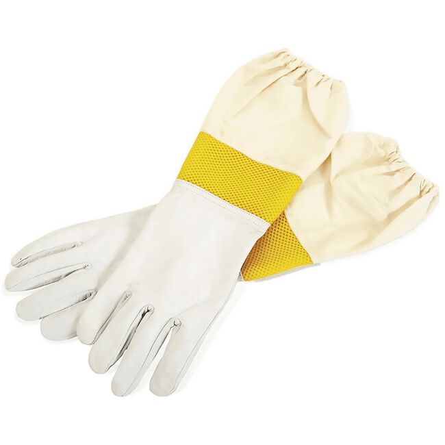 Little Giant Beekeeping Gloves with Padded Vent image number null