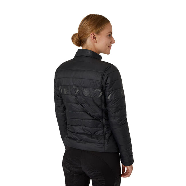 Horze Women's Luminox Padded Jacket with Reflective Print - Black - Closeout image number null