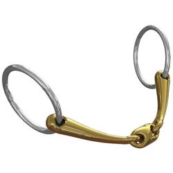 Neue Schule Tranz Angled Lozenge Loose Ring Snaffle Bit - Closeout