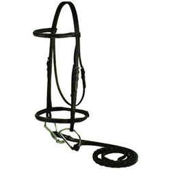 Gatsby Plain Raised Snaffle Bridle
