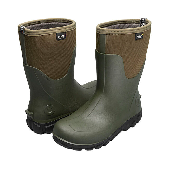 BOGS Men's Classic Mid Insulated Waterproof Boots - Dark Green image number null