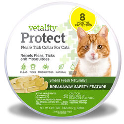 Vetality Protect Flea & Tick Collars for Cats - 2-Pack