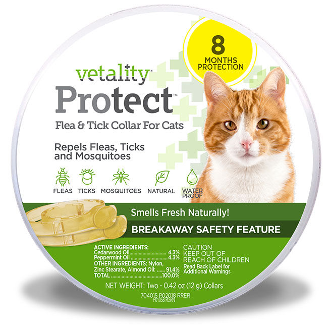 Vetality Protect Flea & Tick Collars for Cats - 2-Pack image number null