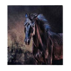 GiftCraft Black Horse Wall Print