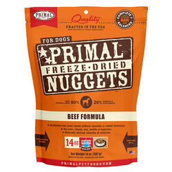 Primal Freeze-Dried Raw Dog Food Nuggets - Beef Recipe