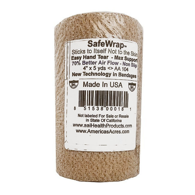America's Acres Safe Wrap Self-Adhesive Bandage Tan image number null