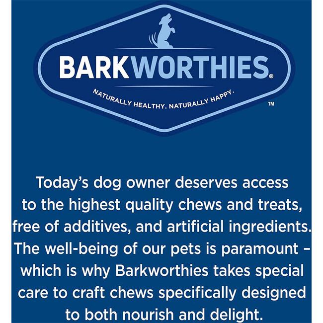 Barkworthies Beef Cheek Peanut Butter Dipped Dog Bone image number null