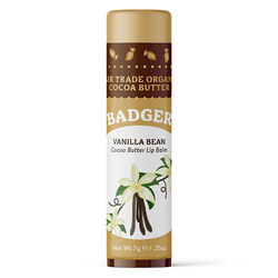 Badger Cocoa Butter Lip Balm - Vanilla Bean - 0.25 oz