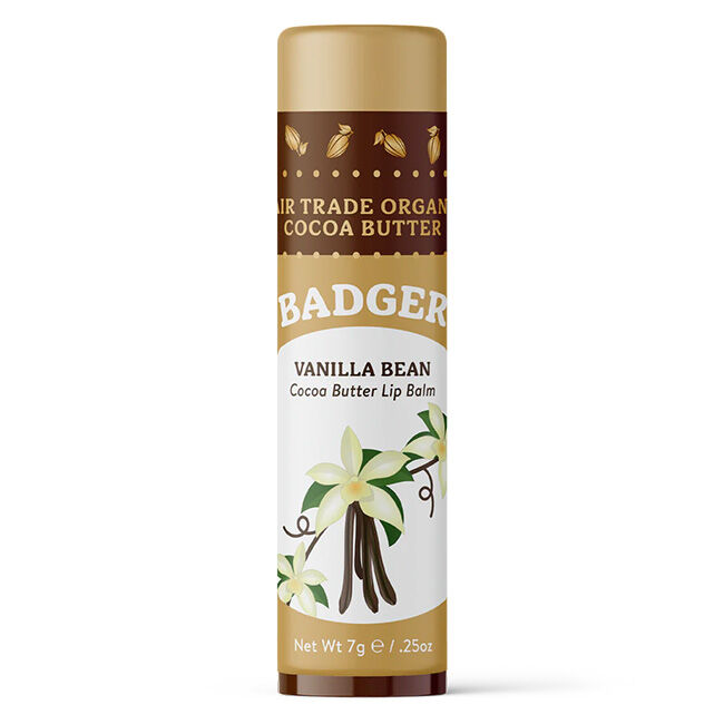 Badger Vanilla Bean Organic Cocoa Butter Lip Balm image number null
