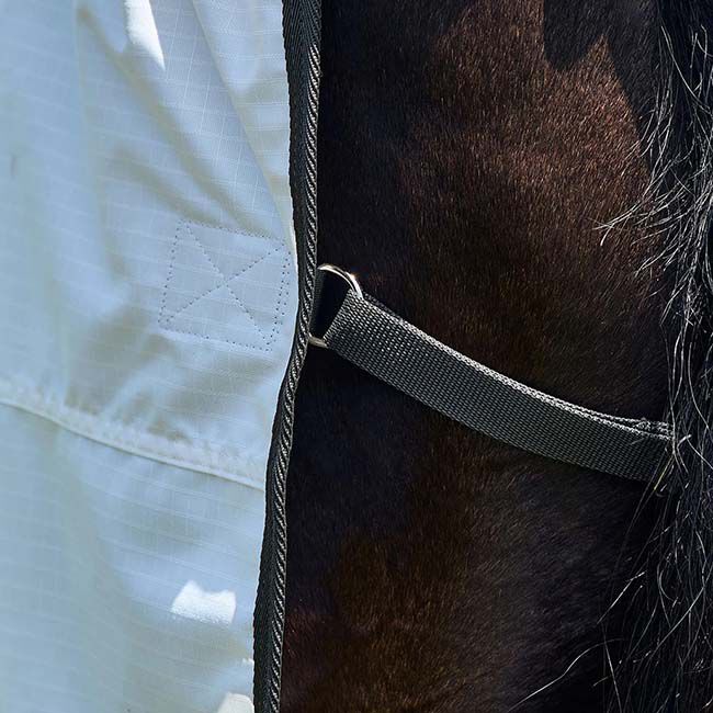 WeatherBeeta ComFiTec Sweet Itch Shield Fly Sheet Combo - White/Charcoal image number null