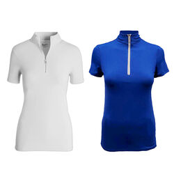 Tailored Sportsman Women's Short Sleeve Icefil Zip Top Shirt