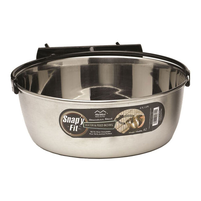 Midwest Snap'y Fit Water & Food Bowl - 2 Qt image number null