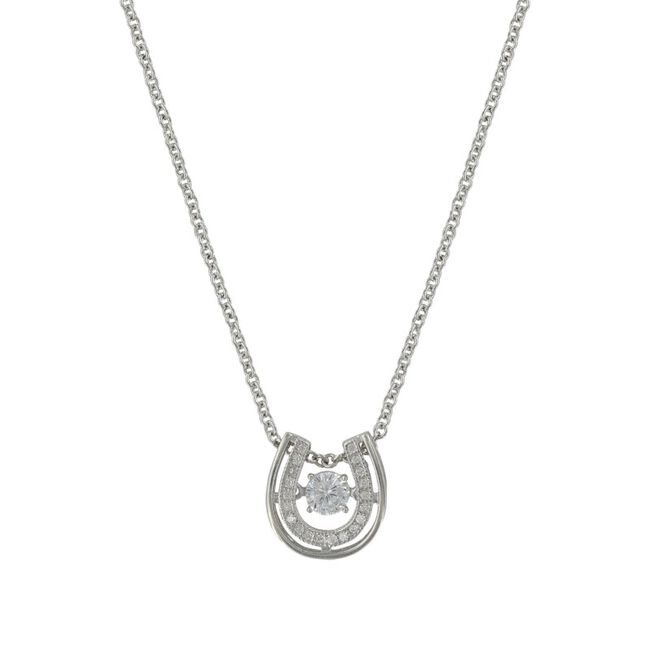 Montana Silversmiths Dancing with Luck Horseshoe Necklace | The ...