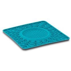 Messy Mutts 9.5" Framed Spill Resistant Silicone Dog Lick Mat and Bowl