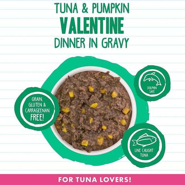 Weruva BFF Minced Cat Food - Tuna & Pumpkin Valentine Dinner in Gravy - 5.5 oz image number null