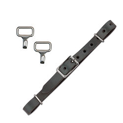 Weaver Bridle Leather Double Flat Link Chain Curb Strap