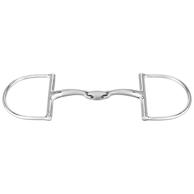 Herm Sprenger Satinox D-Ring Double-Jointed Stainless Steel Bit image number null