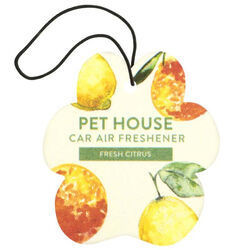 Pet House Candle Car Air Freshener - Fresh Citrus