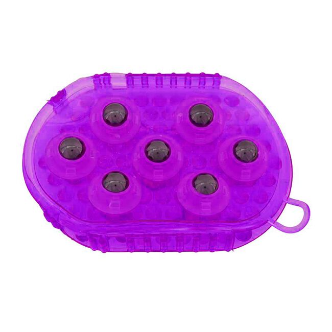 Partrade Gel Groomer Massage Mitt with Magnetic Rollers - Closeout image number null