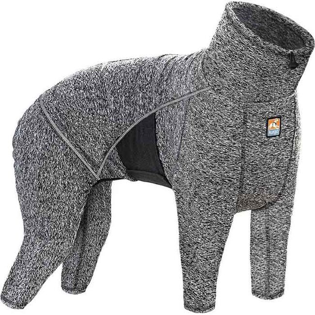 Kurgo Stowe Base Layer Dog Sweater - Heather Black/Gray image number null