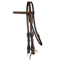 Professional's Choice Chocolate Roughout Browband Headstall