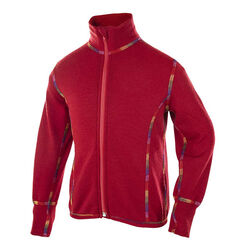 Janus Kids' 100% Merino Wool Rainbow Jacket - Red