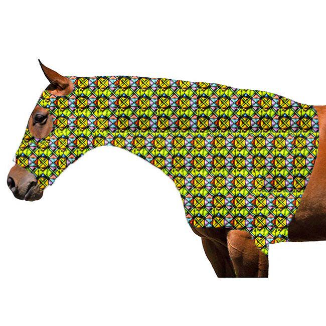 Sleazy Sleepwear Stretch Hood with Zipper - Stained Glass image number null