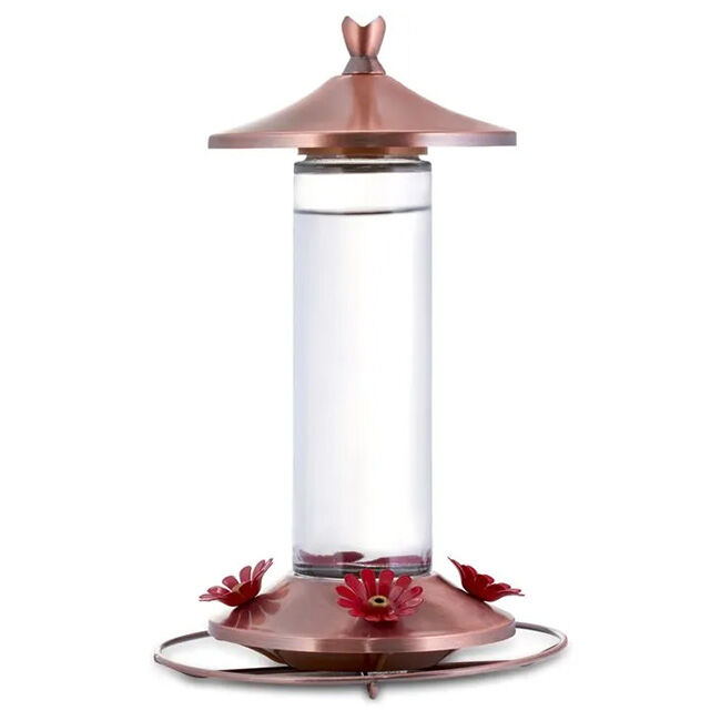 Woodstream Elegant Copper Glass Hummingbird Feeder image number null