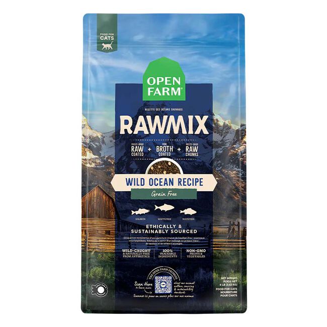 Open Farm RawMix Grain-Free Cat Food - Wild Ocean Recipe image number null
