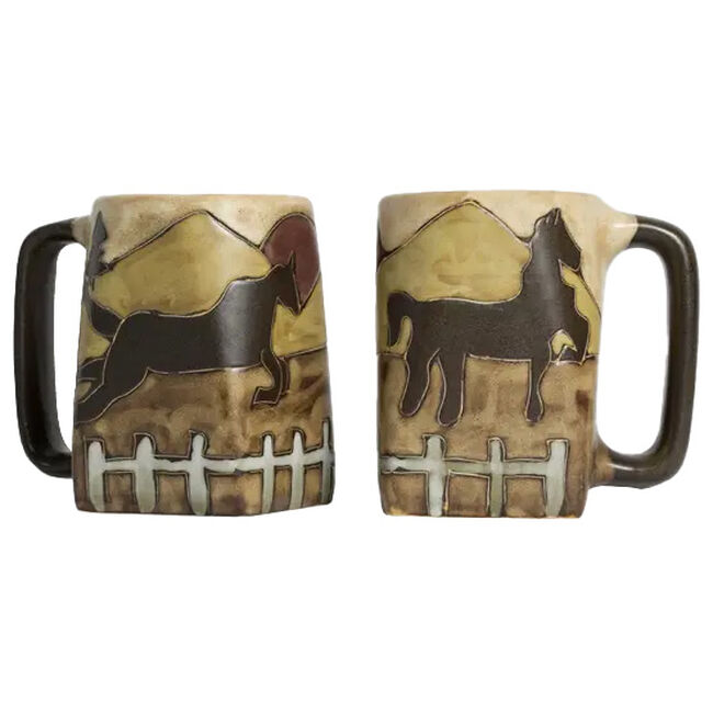 Galleyware Mara Stoneware Square Mug - Equestrian image number null