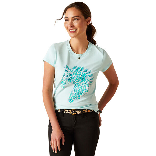 Ariat Women's Floral Mosaic T-Shirt - Plume image number null