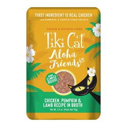 Tiki Pet Aloha Cat Wet Food Pouches - Chicken Pumpkin and Lamb - 2.5oz