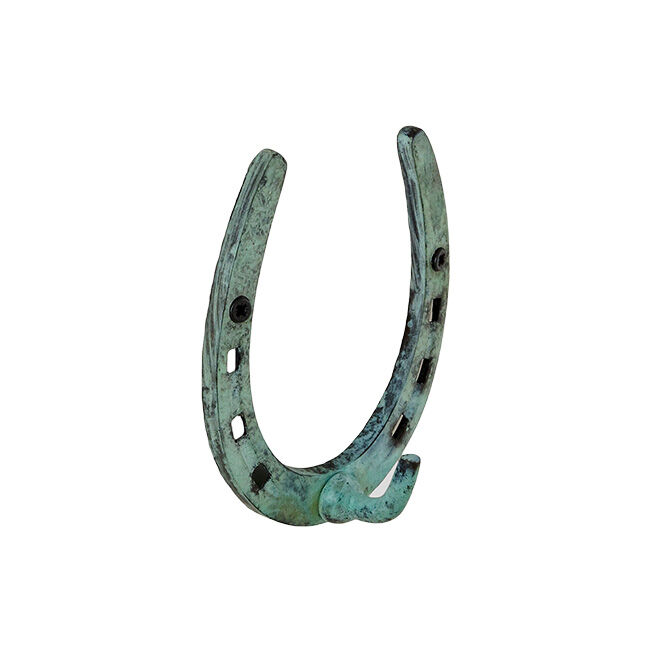 Horse Fare 4-1/2" Brass Horseshoe Hook image number null