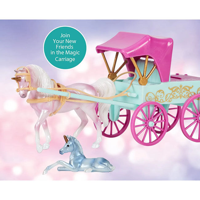 Breyer Unicorn Magic Carriage & Foal Playset image number null