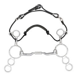 Myler 3-Ring Combination Bit with Low Port Comfort Snaffle MB 04