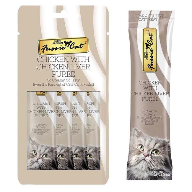 Fussie Cat Puree - Chicken & Liver Recipe - 4 Count image number null