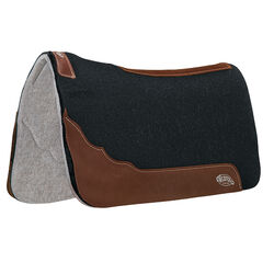 Weaver Equine Contoured Two-Tone Felt Saddle Pad - Black/Gray