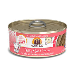 Weruva Cat Paté - Jolly Good Fares - Chicken & Salmon Dinner in a Hydrating Purée - 5.5 oz