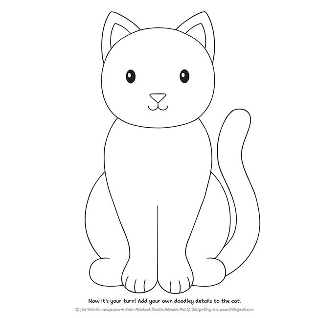Notebook Doodles Adorable Pets: Coloring & Activity Book with 32 Dazzling Designs image number null