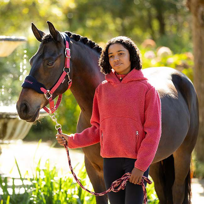 LeMieux Vogue Halter & Lead Rope - Cranberry image number null
