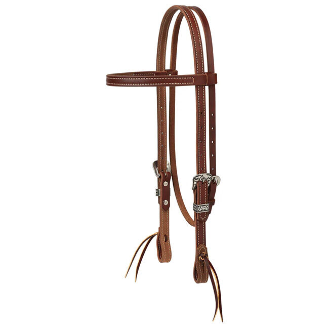 Weaver Equine Ken McNabb Browband Headstall with Decorative Buckles image number null
