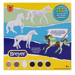 Breyer Stablemates Paint & Play Glow in the Dark - 5-Piece Set