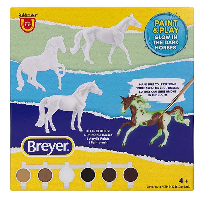 Breyer Stablemates Paint & Play Glow in the Dark - 5-Piece Set image number null