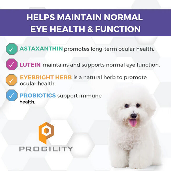 Progility Tear Stain Eye Support Soft Chew Supplement for Dogs - 80 Chews image number null