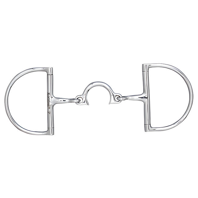 Korsteel Broken Segunda Hunter D-Ring Snaffle Bit image number null